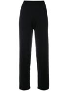 Sottomettimi Relaxed Cropped Trousers - Black