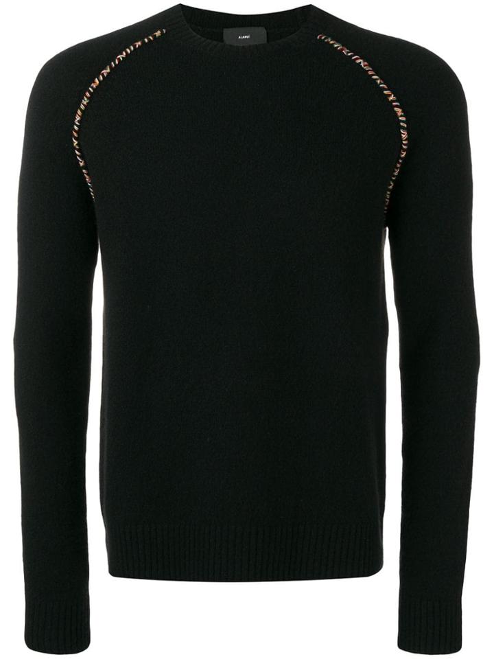 Alanui Elbow Patch Sweater - Black