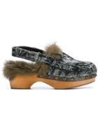 Mou Slingback Clogs - Grey