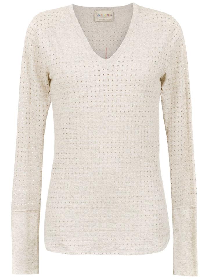 Andrea Bogosian Embroidered Striped T-shirt - White