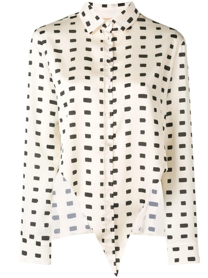 Ssheena Shape Print Shirt - Neutrals