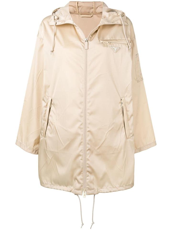 Prada Oversized Raincoat - Neutrals