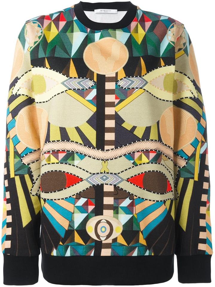 Givenchy 'crazy Cleopatra' Print Sweatshirt, Women's, Size: Xs, Cotton