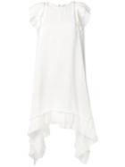 P.a.r.o.s.h. Pintuck Shoulder Dress - White