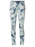 T By Alexander Wang Bleached Skinny Jeans - Blue