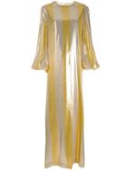 By. Bonnie Young Striped Metallic Dress - Gold
