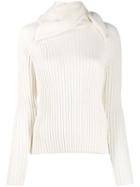 Y/project Ribbed Knit Sweater - White