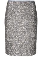 Zadig & Voltaire Joan Sequins Skirt - Metallic