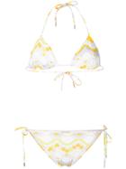 Emilio Pucci Printed Triangle Bikini Set - Yellow & Orange