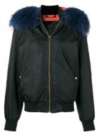 Mr & Mrs Italy Trimmed Bomber Jacket - Black