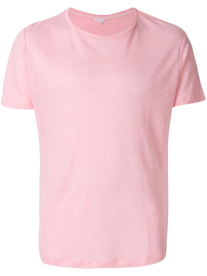Orlebar Brown Crew Neck T-shirt - Pink & Purple