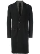 Forme D'expression Collarless Duster Coat - Black