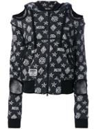 Ktz - Logo Embroidered Hooded Sweater - Women - Cotton - L, Black, Cotton