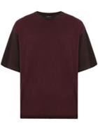 Qasimi Colour Block T-shirt - Red