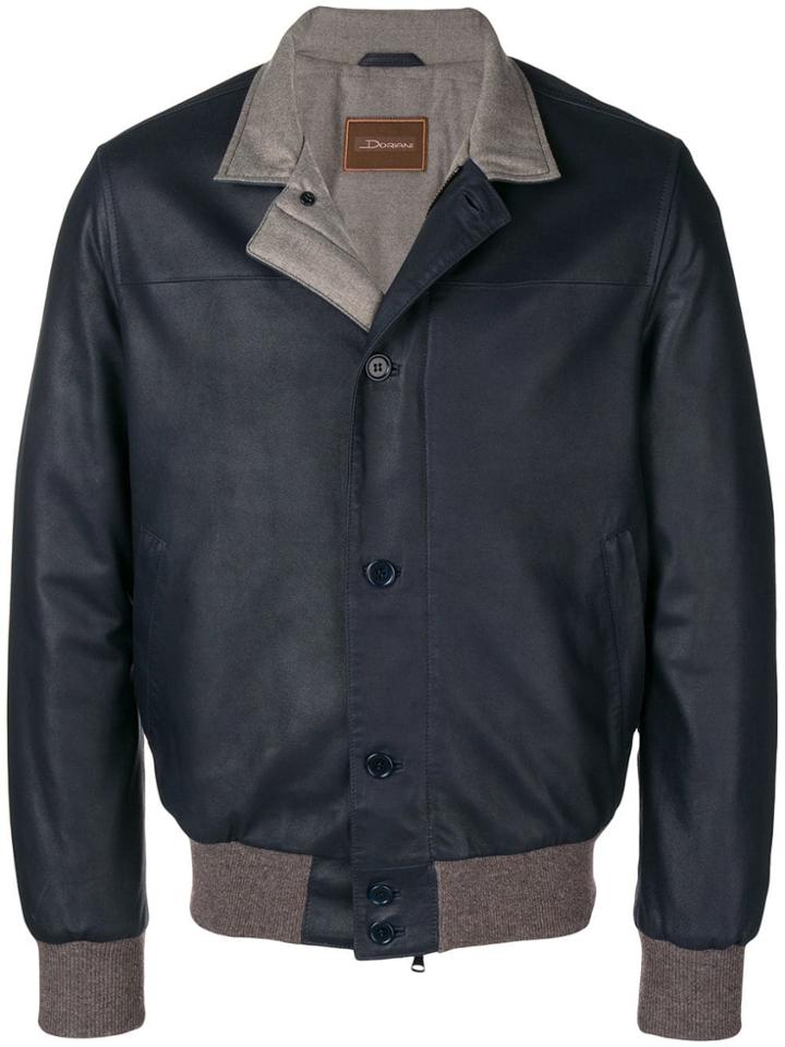 Doriani Cashmere Cashmere Trim Jacket - Blue