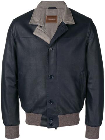 Doriani Cashmere Cashmere Trim Jacket - Blue