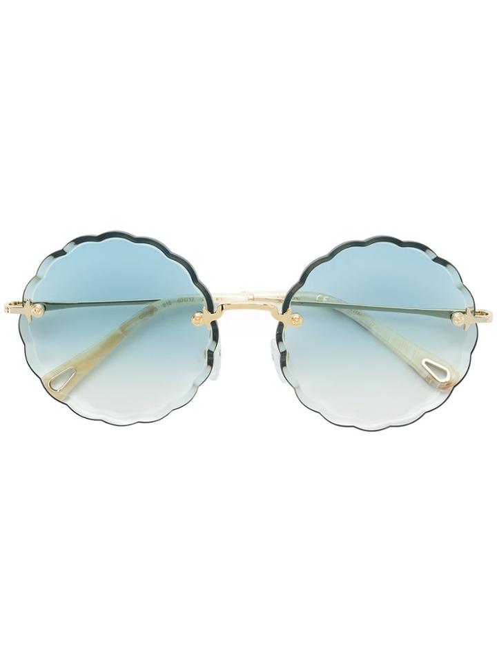 Chloé Eyewear Round-frame Sunglasses - Blue