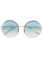 Chloé Eyewear Round-frame Sunglasses - Blue