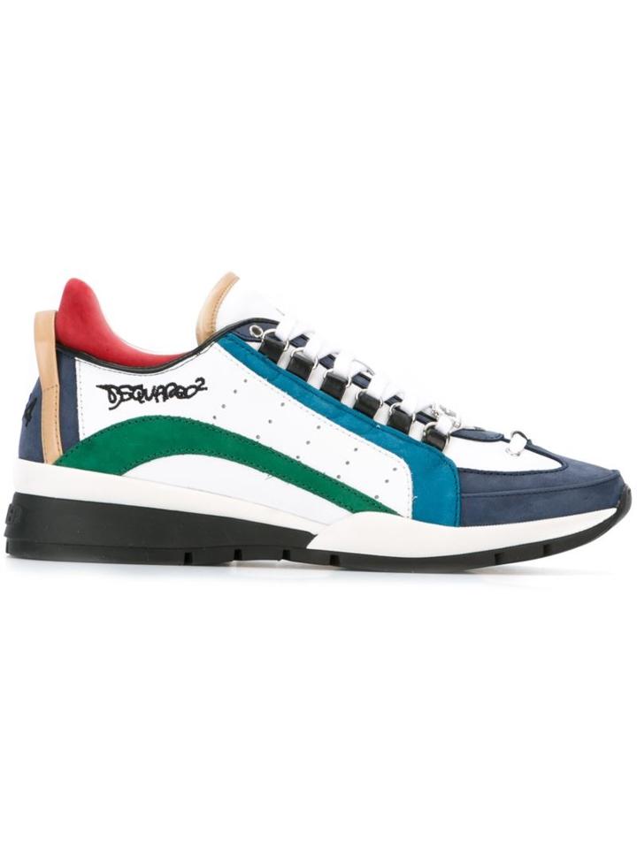 Dsquared2 '551' Sneakers, Men's, Size: 43, White, Leather/suede/rubber