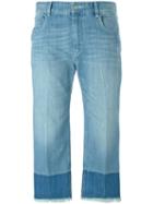 Isabel Marant Étoile 'pryam' Two-tone Jeans, Women's, Size: 40, Blue, Cotton