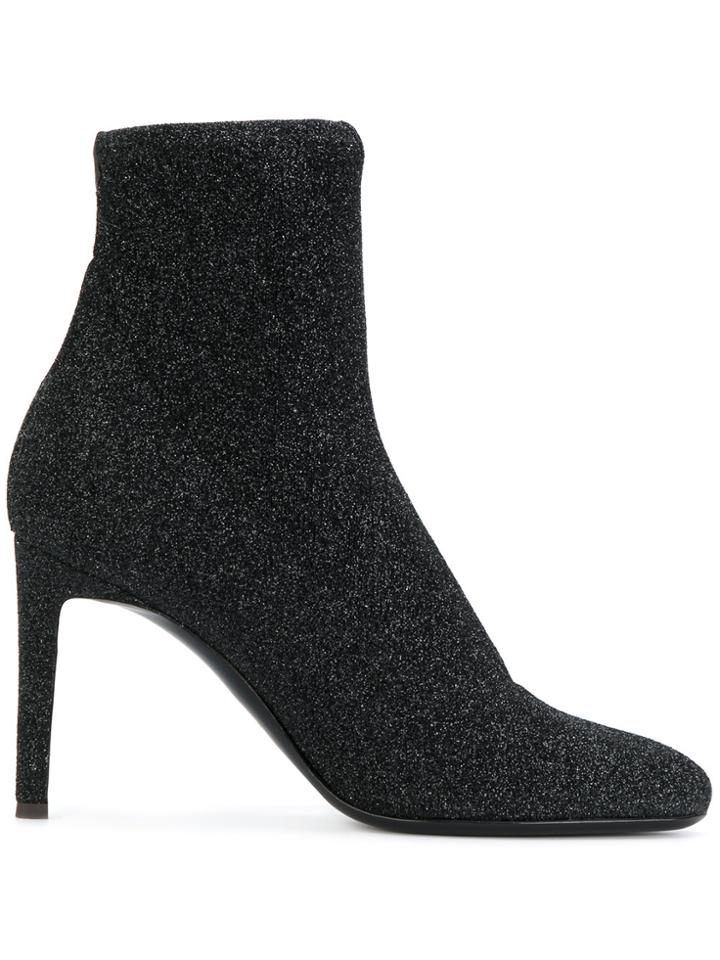 Giuseppe Zanotti Design Celeste Glitter Sock Boots - Black