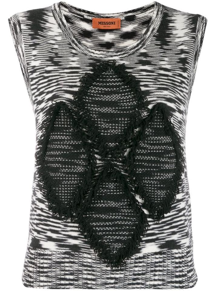 Missoni Sleeveless Knit Jumper - Black