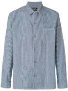 A.p.c. Striped Denim Shirt - Blue