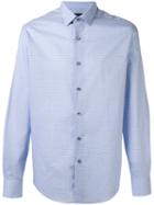 Lanvin - Checked Shirt - Men - Cotton - 44, Blue, Cotton