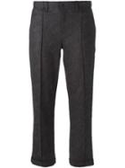 Julien David Cropped Trousers, Women's, Size: Xs, Brown, Wool