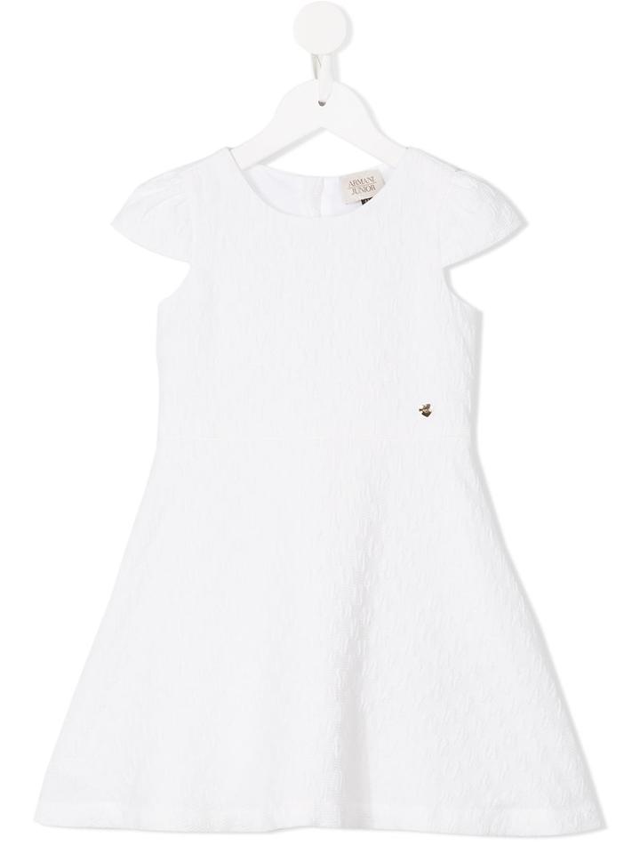 Armani Junior Flared Dress, Girl's, Size: 12 Yrs, White