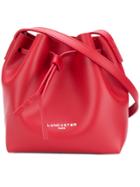 Lancaster Logo Bucket Shoulder Bag - Red