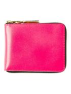 Comme Des Garçons Wallet 'new Super Fluo' Wallet - Pink