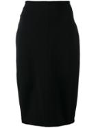 T By Alexander Wang - Straight Skirt - Women - Nylon/spandex/elastane/viscose - S, Black, Nylon/spandex/elastane/viscose