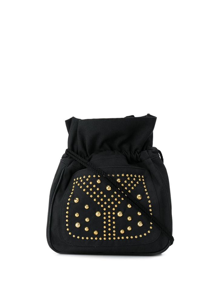Yves Saint Laurent Pre-owned 1970's Studded Drawstring Shoulder Bag -