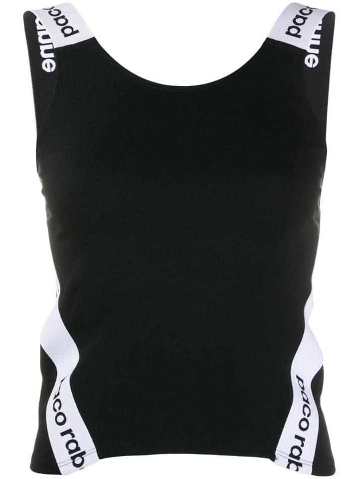 Paco Rabanne Logo Tape Vest - Black