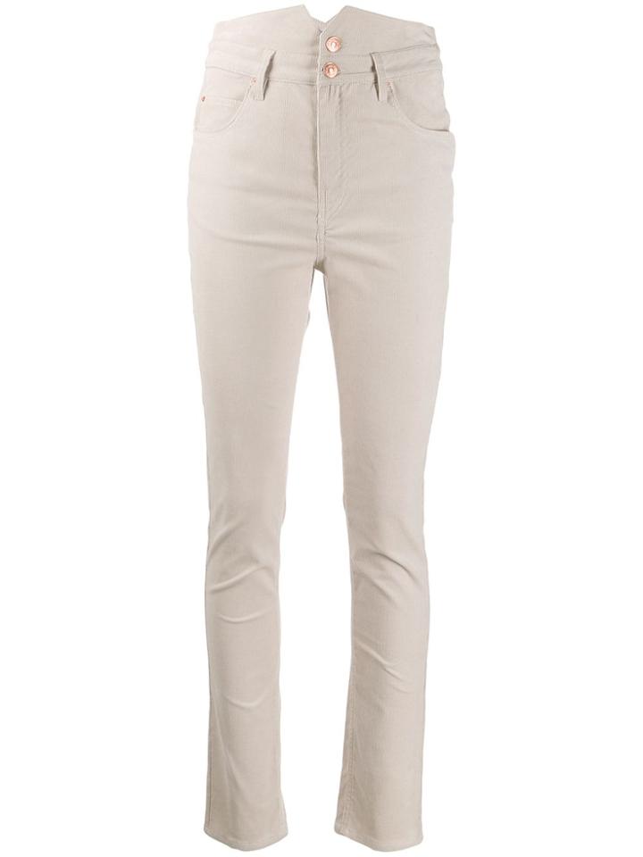 Isabel Marant Corduroy Verna Trousers - Neutrals