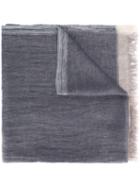 Brunello Cucinelli - Frayed Scarf - Men - Linen/flax - One Size, Blue, Linen/flax