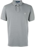 Polo Ralph Lauren Logo Embroidered Polo Shirt, Men's, Size: Small, Grey, Cotton