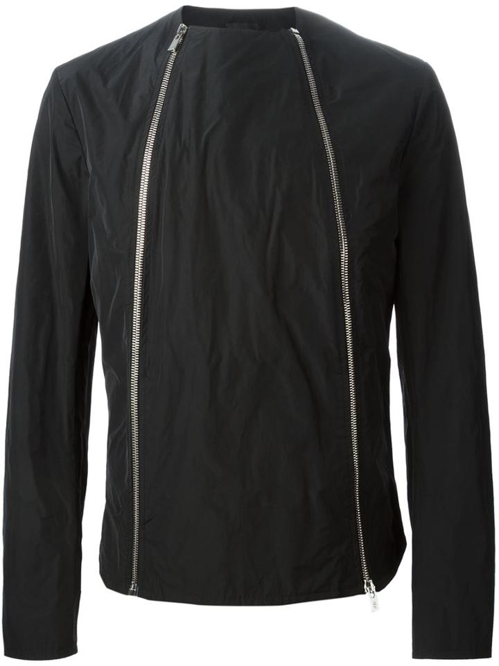 Thamanyah Double Zip Jacket, Men's, Size: 44, Black, Polyamide/polyester