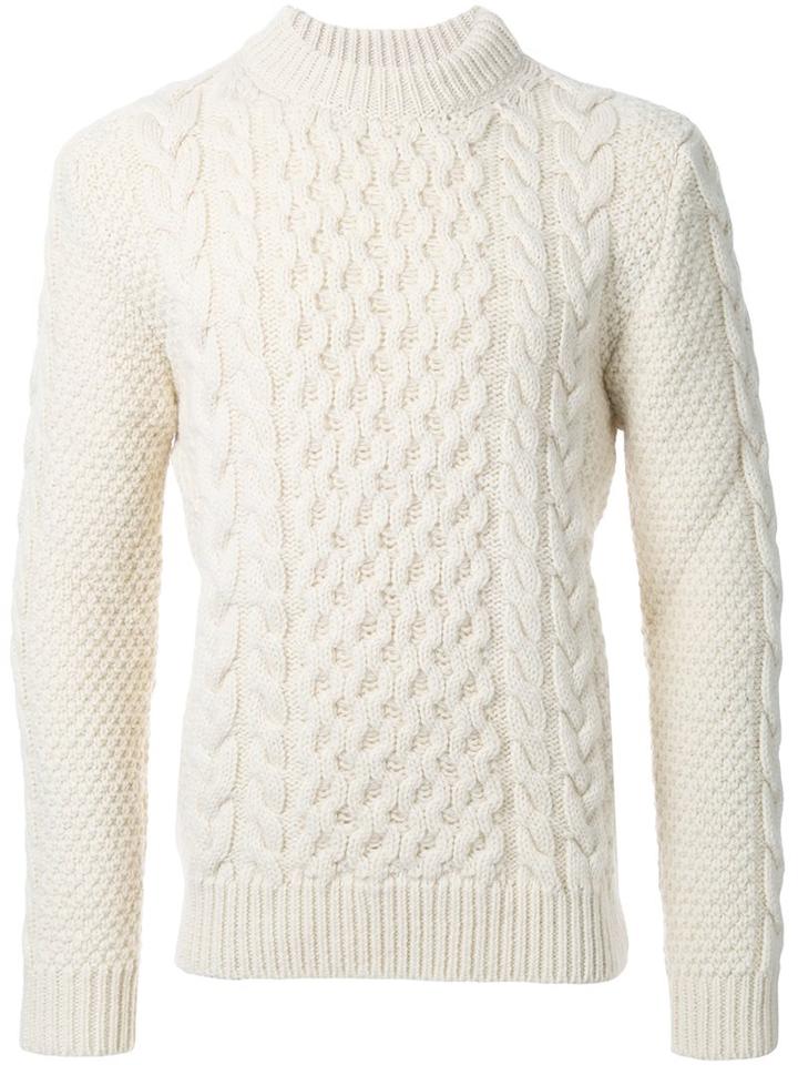 Saint Laurent Classic Fisherman Mock Turtleneck Sweater