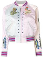 Diesel - Embroidered Snakes Bomber Jacket - Women - Polyester - M, Polyester