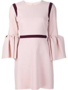 Roksanda Trim Panel Flared Sleeve Shift Dress