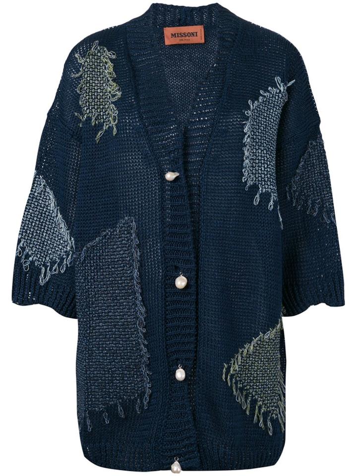 Missoni Oversized Cardigan - Blue