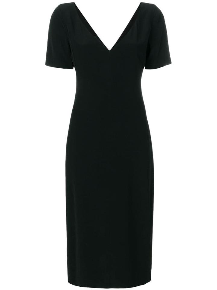 Prada Pre-owned V-neck Dress - Black