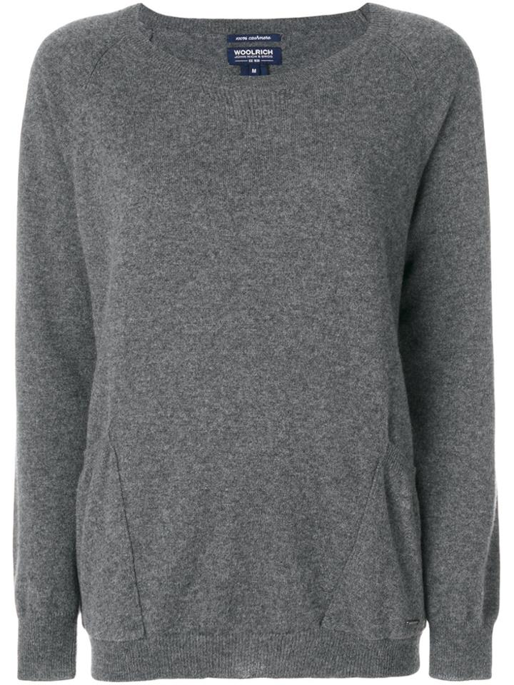 Woolrich Cashmere Pocket Jumper - Grey