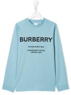 Burberry Kids Contrast Logo T-shirt - Blue