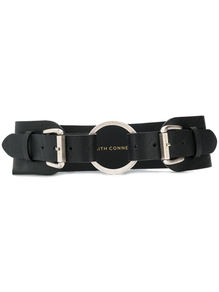 Faith Connexion Double-buckle Belt - Black