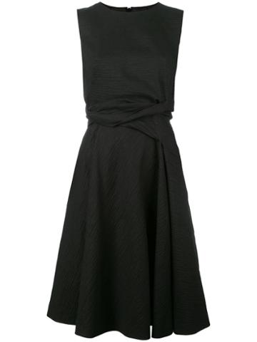 Sportmax 'vito' Fit And Flare Dress, Women's, Size: 42, Black, Ramie/polyester/spandex/elastane/viscose
