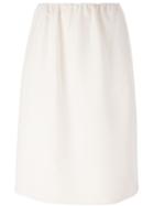 Fendi Midi Skirt, Women's, Size: 44, Nude/neutrals, Silk/wool
