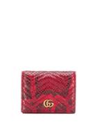 Gucci Snake-print Wallet - Red